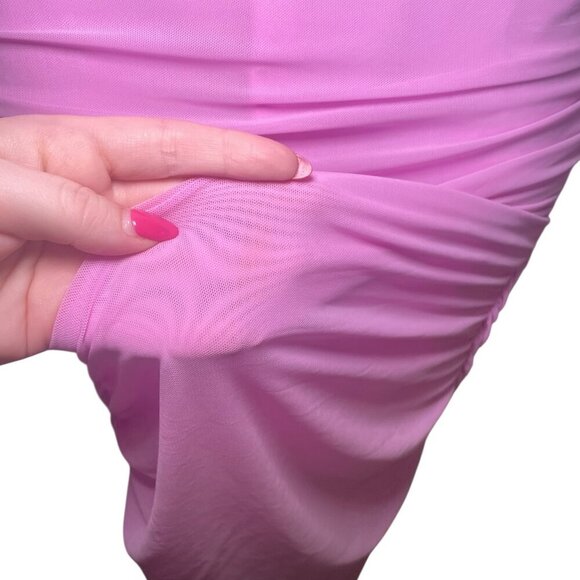 Ser.o.ya Chantae Mesh Dress Cherry Blossom Pink Size Small NWT - Picture 5 of 6